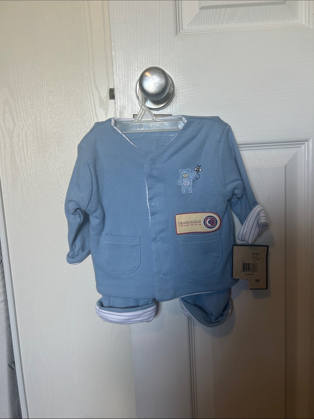 Reversible Blue Baby Matching Set - Unbranded